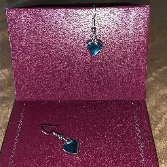 Dangle Heart Earrings - Picture 1 of 3
